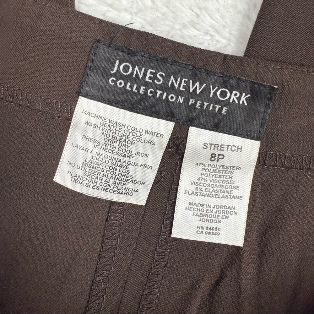Jones New York Chocolate Trousers - Picture 3 of 6
